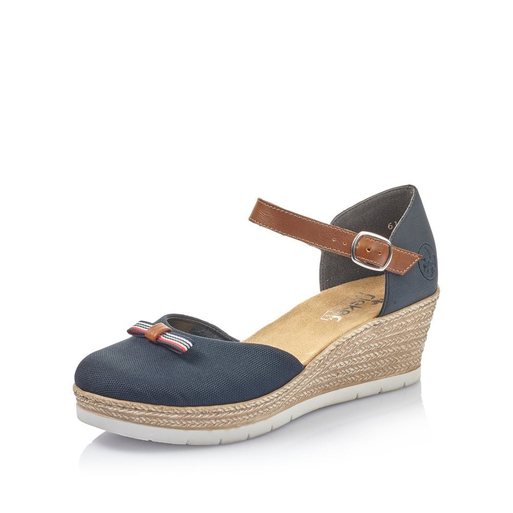 Rieker Sandaler Dam Blå - Slip On Sandaler | 317862DLB